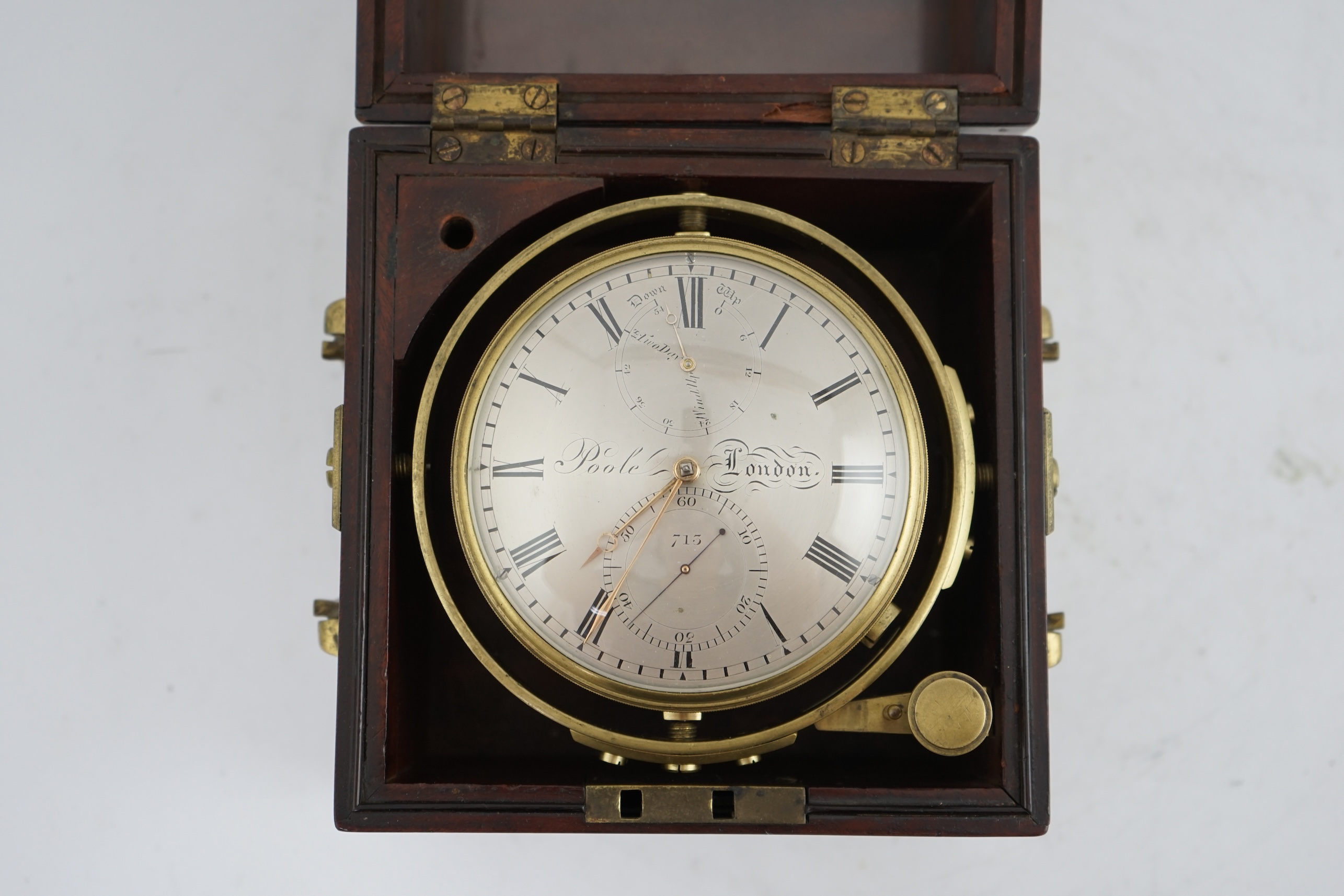 John Poole of London. A mid 19th century two day marine chronometer